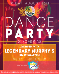 Dance Party Flyer with Legendary Murphys