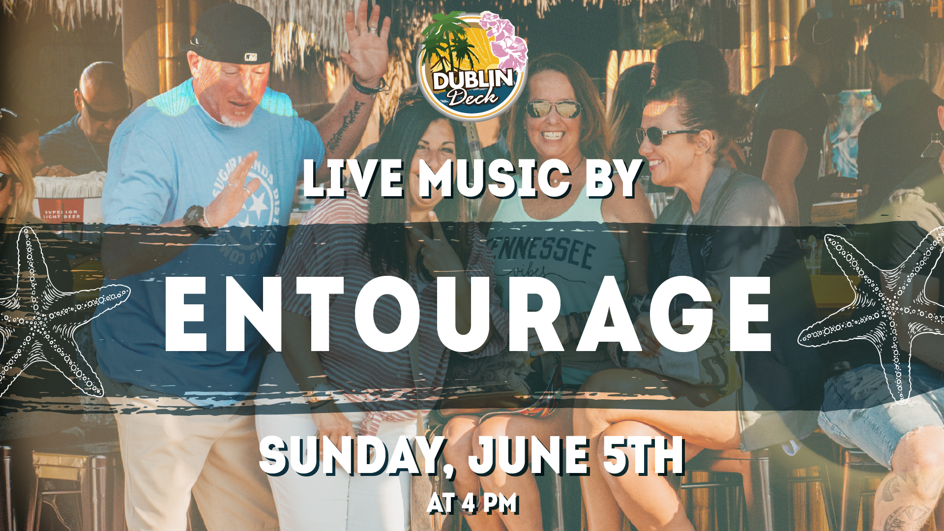 End the weekend off with the sounds of Entourage at Dublin Deck! Music begins at 4PM