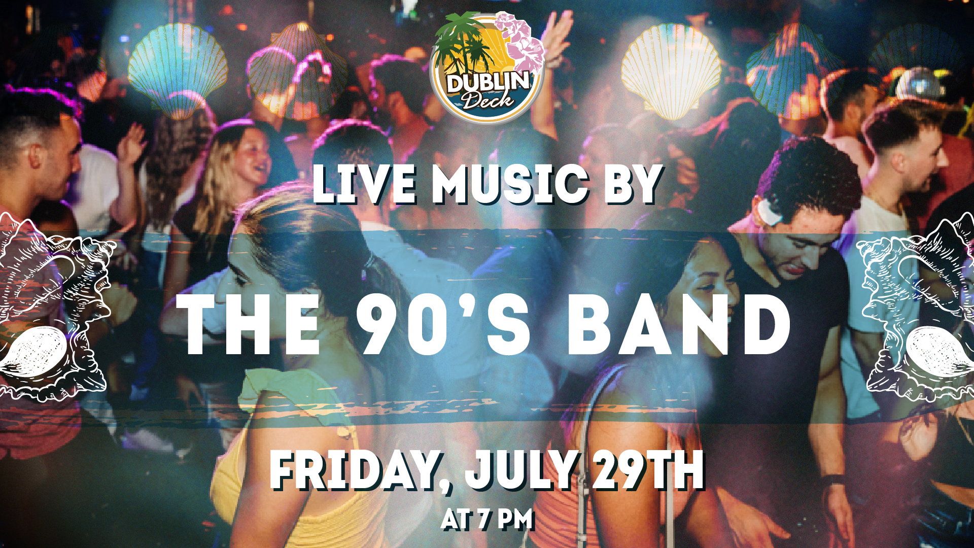 Jam out with The 90's Band! Music begins at 7PM