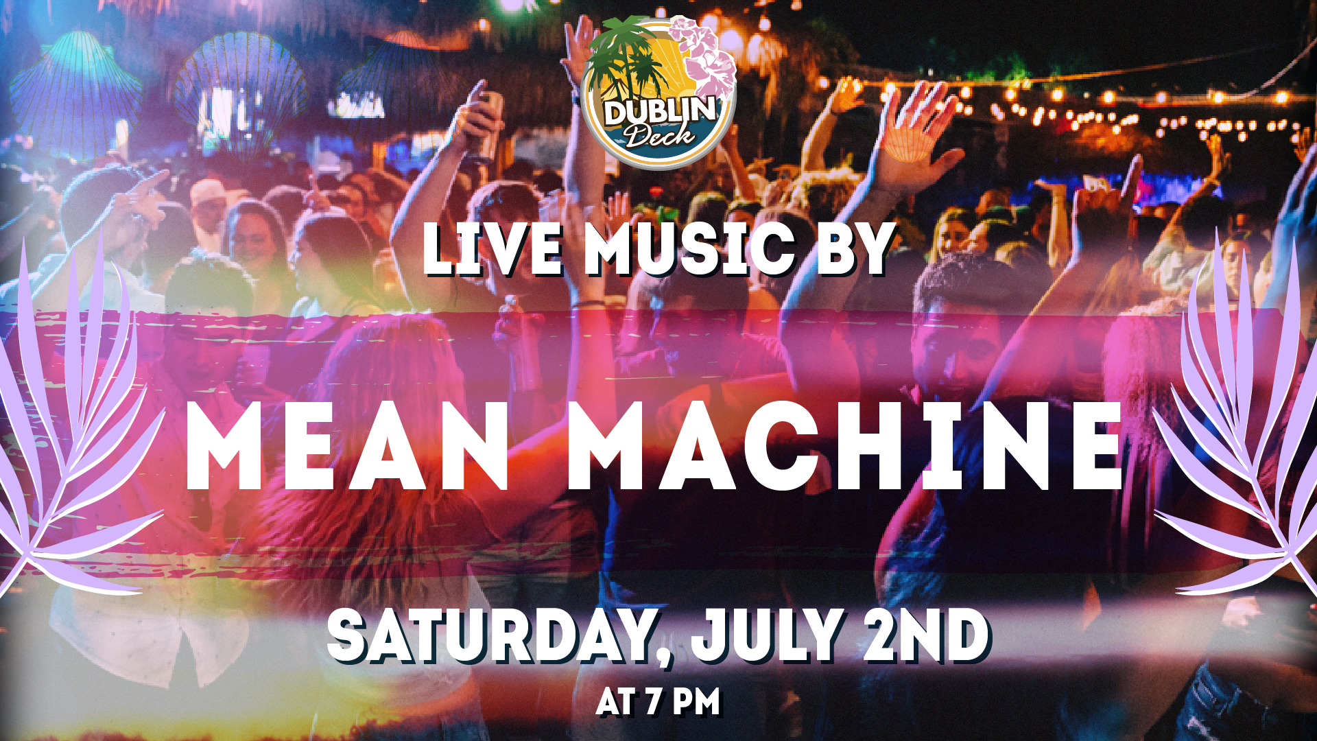 Jam out with Mean Machine at Dublin Deck! Music starts at 7PM