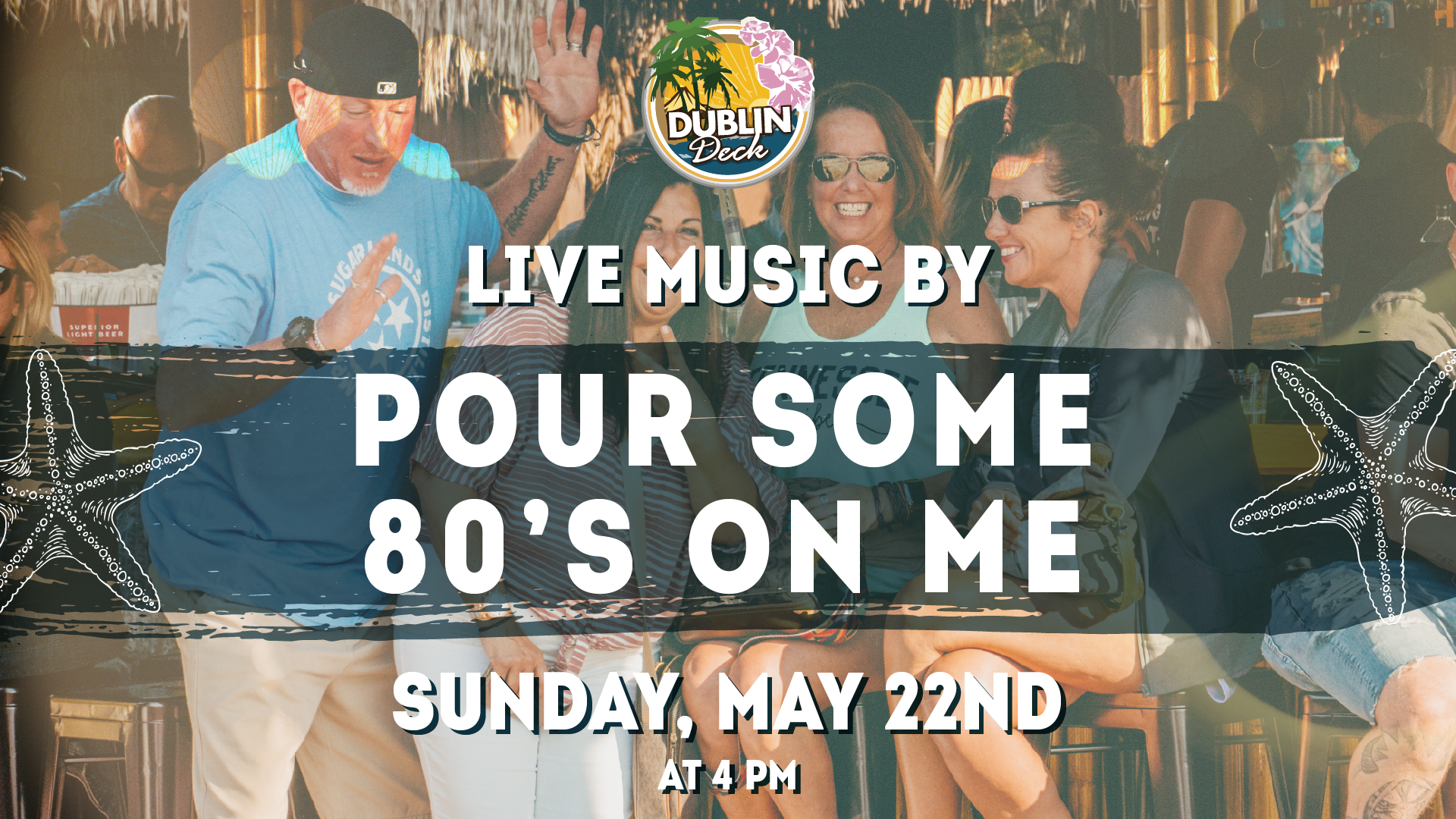 End your weekend off with Pour Some 80's On Me! Music begins at 4PM
