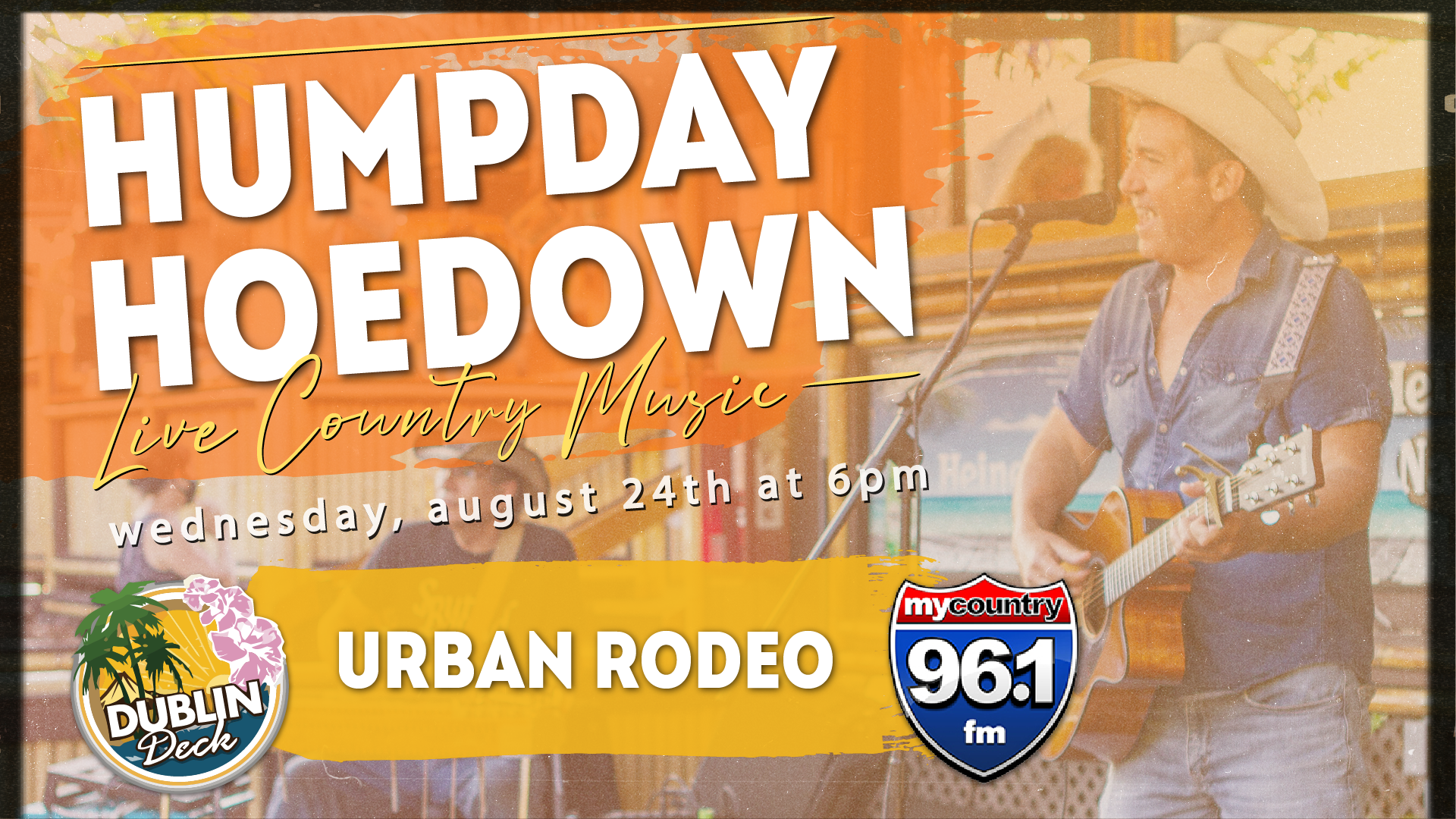 Saddle up for Humpday Hoedown with Urban Rodeo! Music begins at 6PM