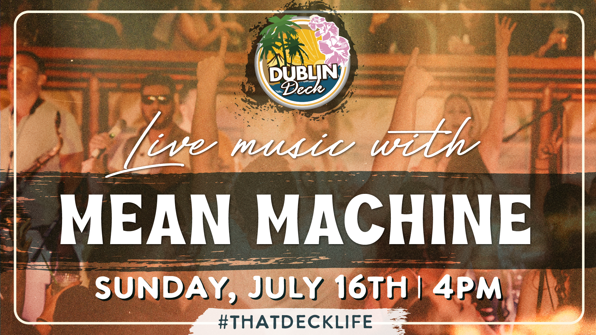 Keep your Sunday Funday goin' while rockin' with Mean Machine! Music starts at 4PM