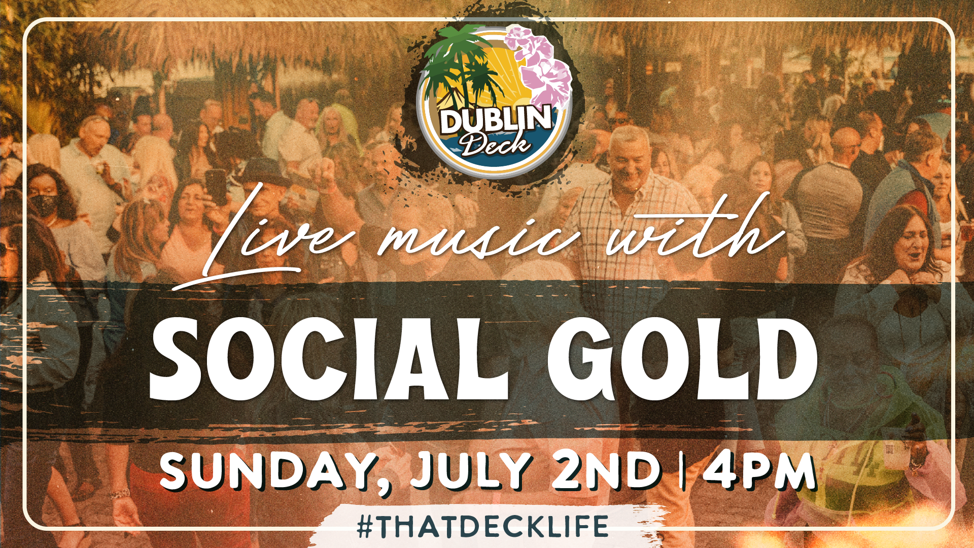 End the weekend off with Social Gold! Music begins at 4PM