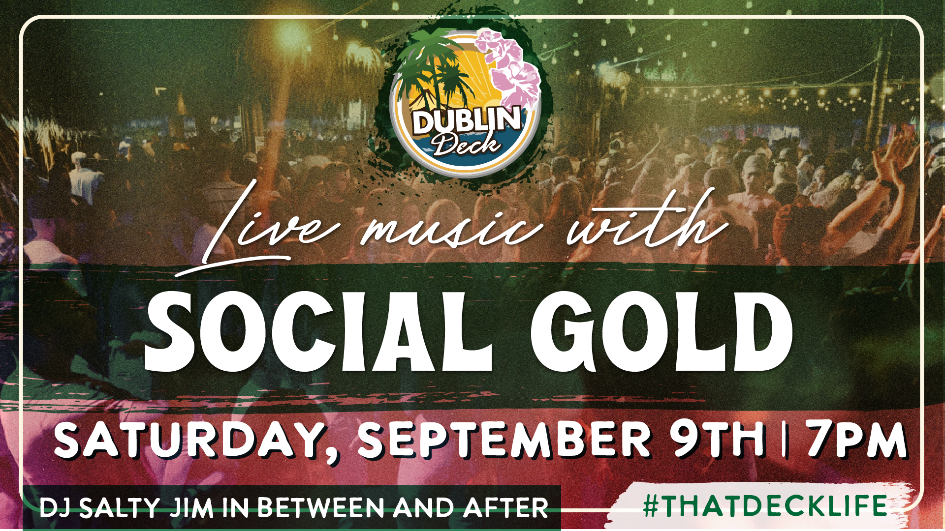 Jam out with Social Gold at the Leaky Tiki! Music begins at 7PM